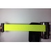 FixtureDisplays® Stanchion Queue Barrier Post Wall Mount Retractable Ribbon 9.5' Belt Neon Green